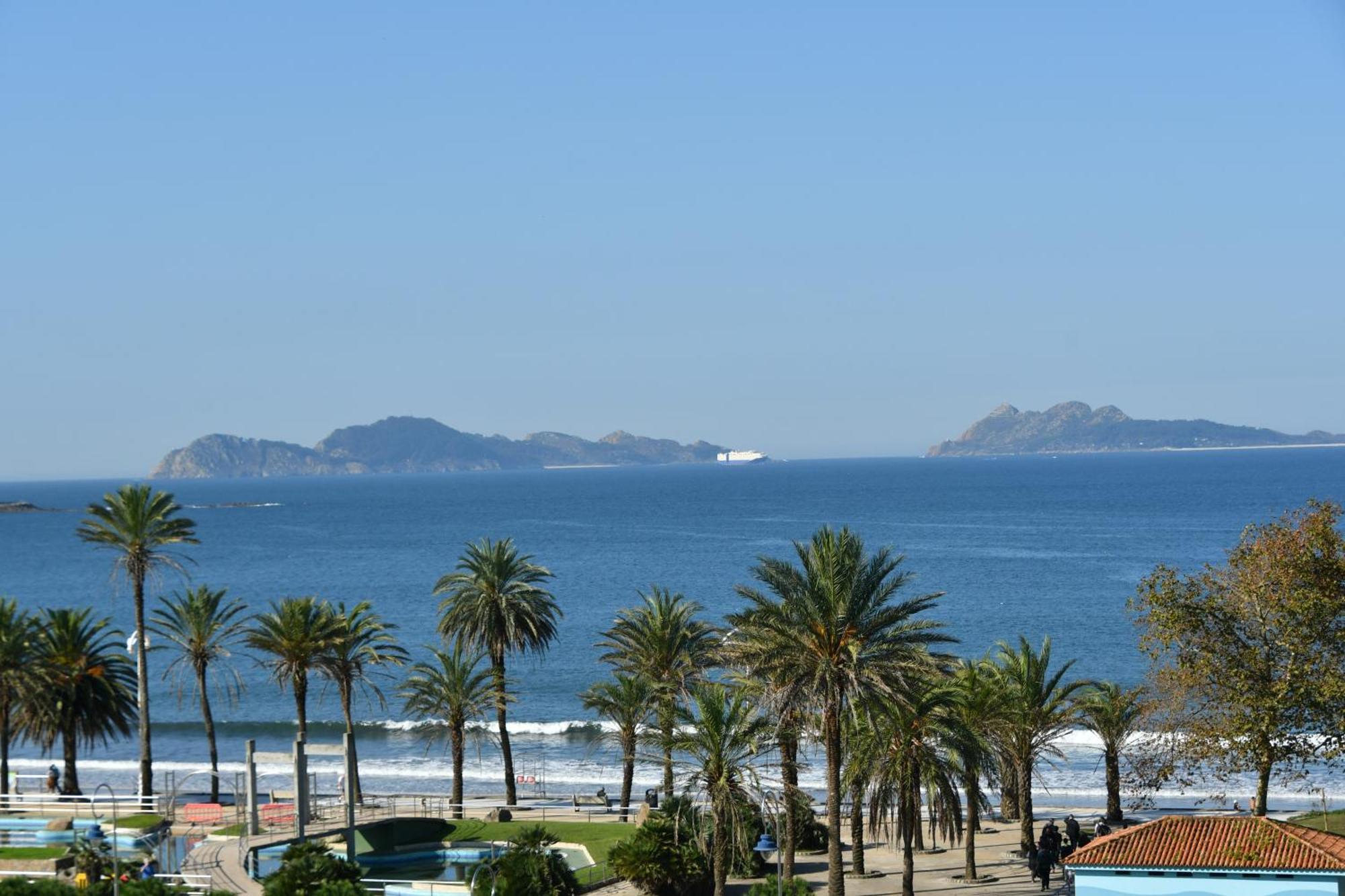 Primera Linea De Playa Samil Costa Con Garaje Incluido วิโก ภายนอก รูปภาพ